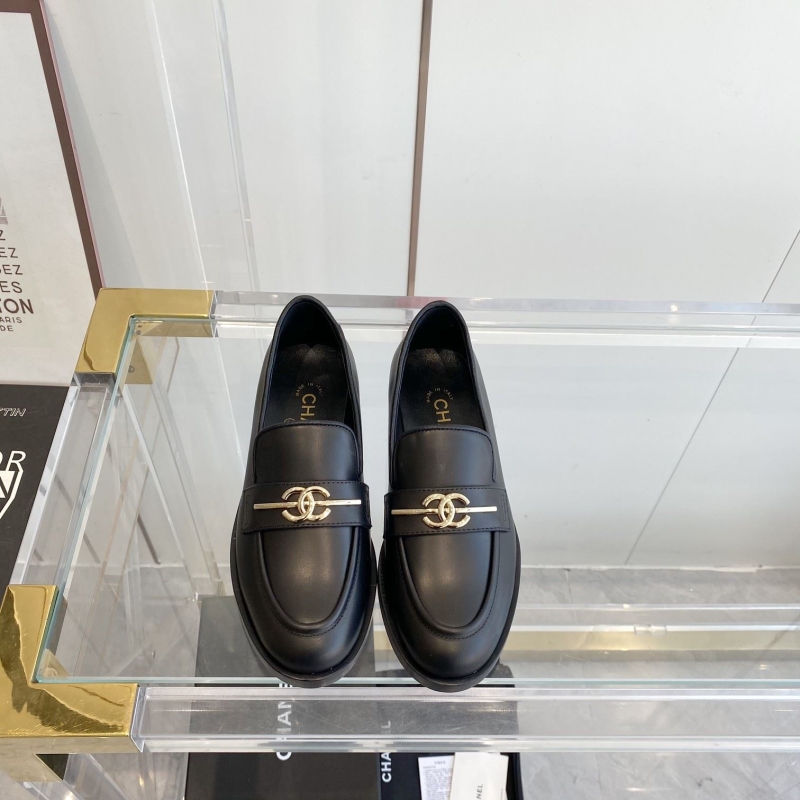 Ch*el leather shoes